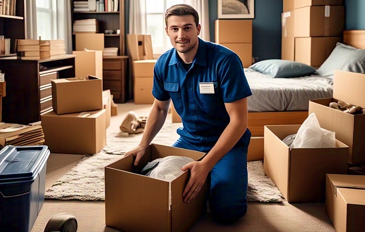 Professional moving helpers